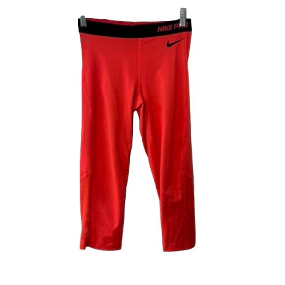 Nike Pro Hypercool Dri Fit Capris Hot Pink Women's Size Medium #589376-603 - Picture 1 of 8